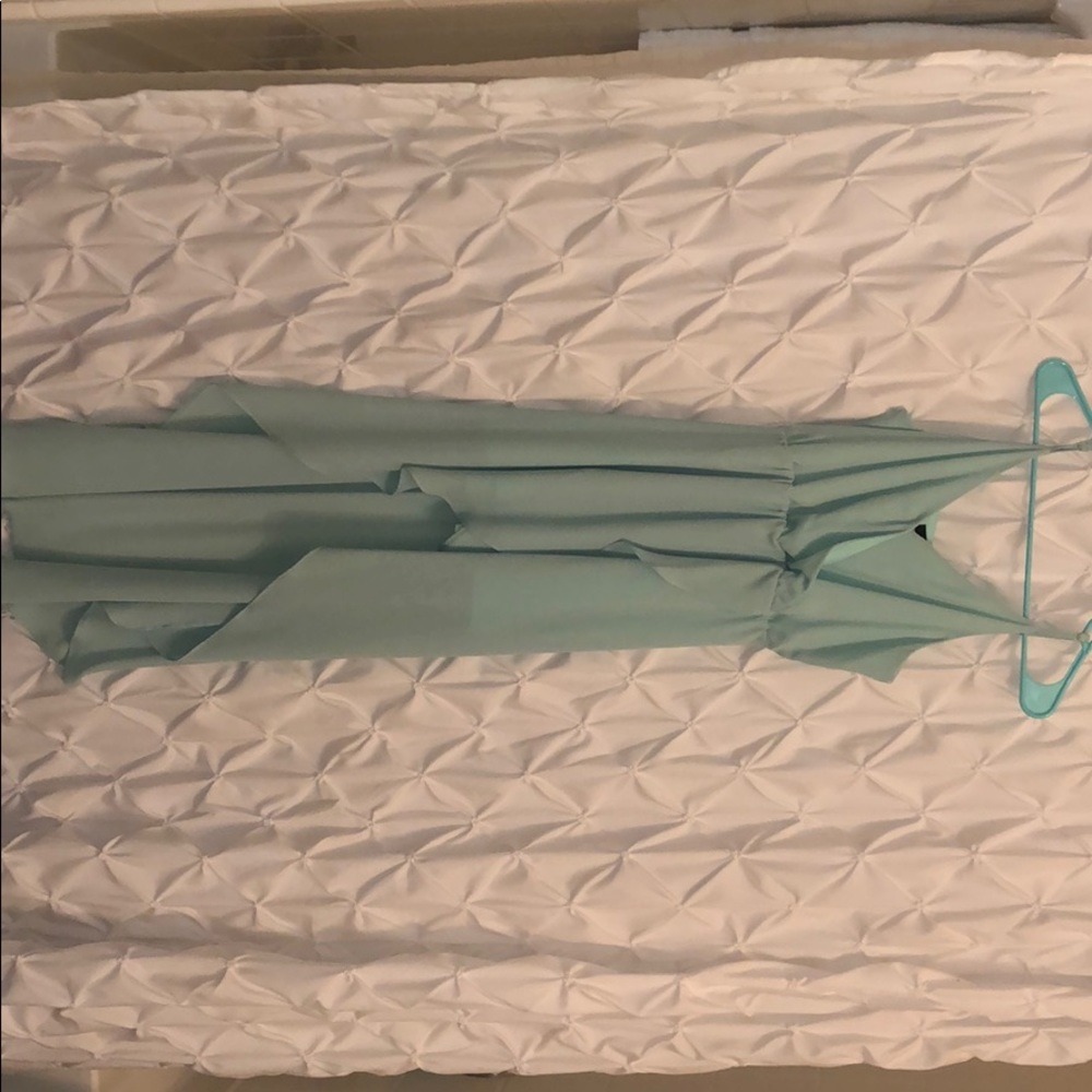 Mint green mullet dress